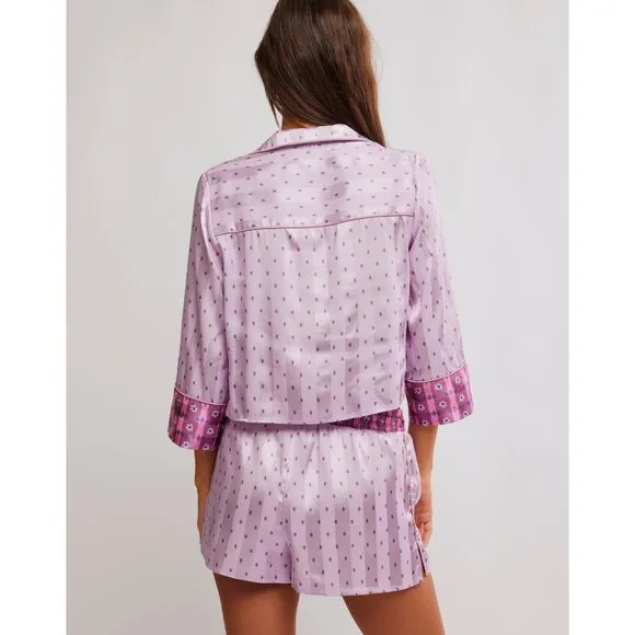 FREE PEOPLE Pillow Talk PJ Set / Lilac Combo