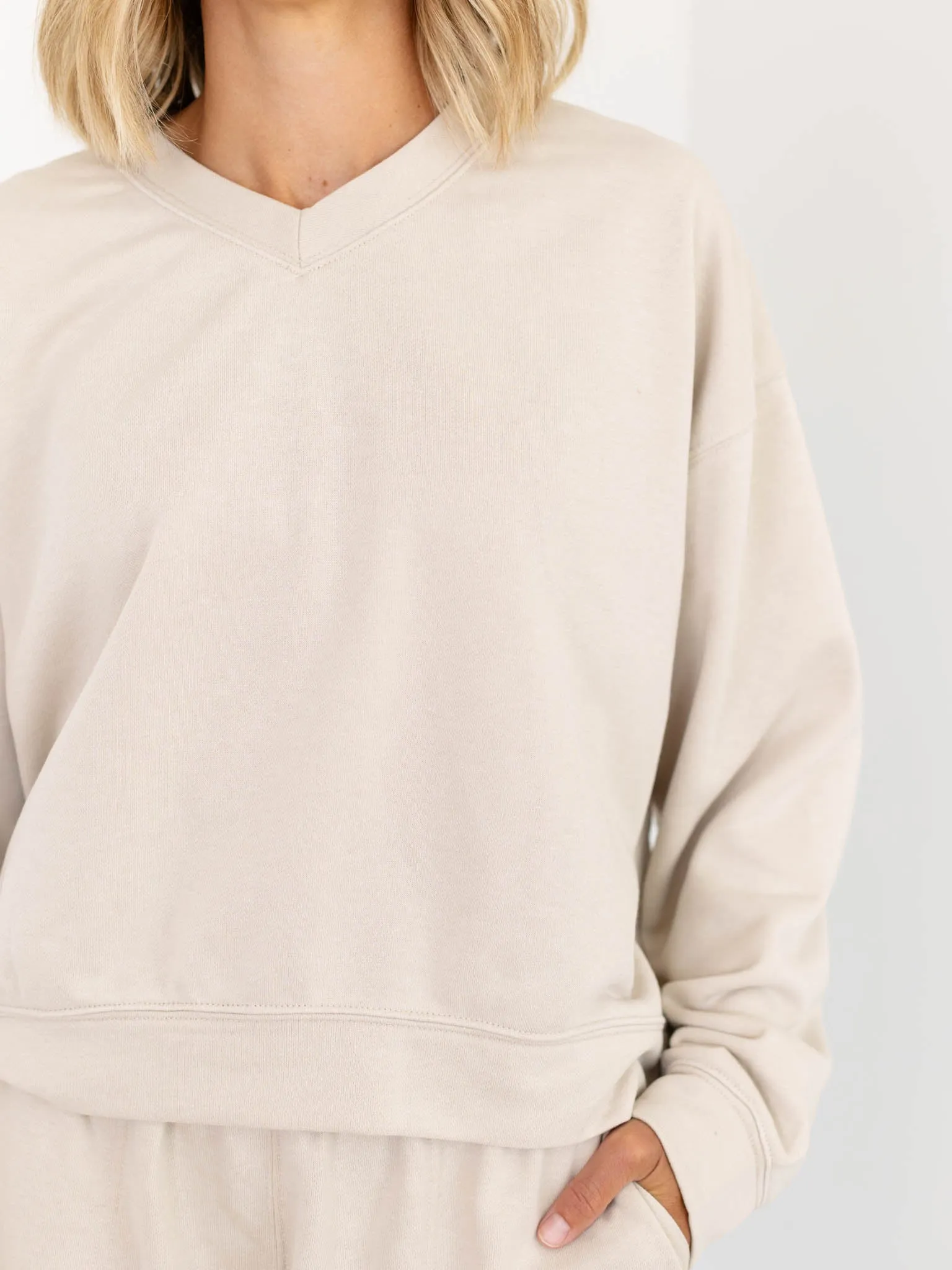 French Terry V Sweatshirt