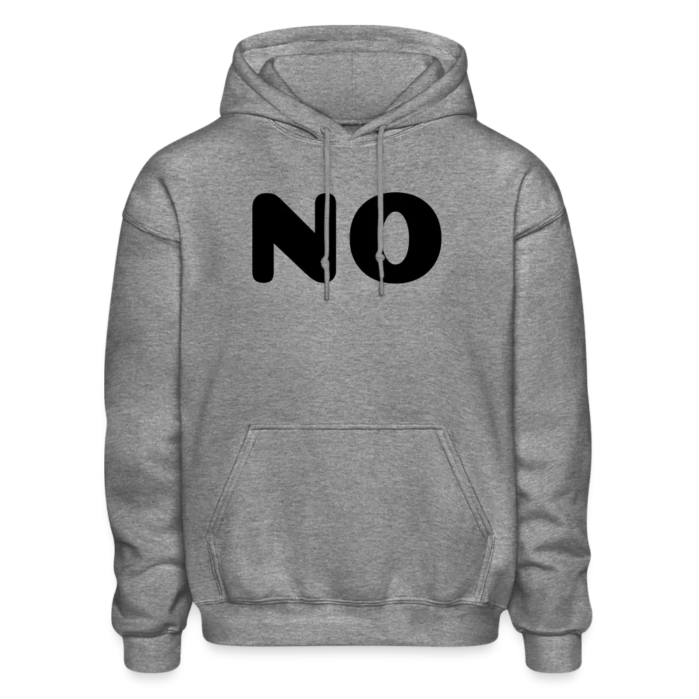 Gildan Heavy Blend Adult Hoodie stating NO