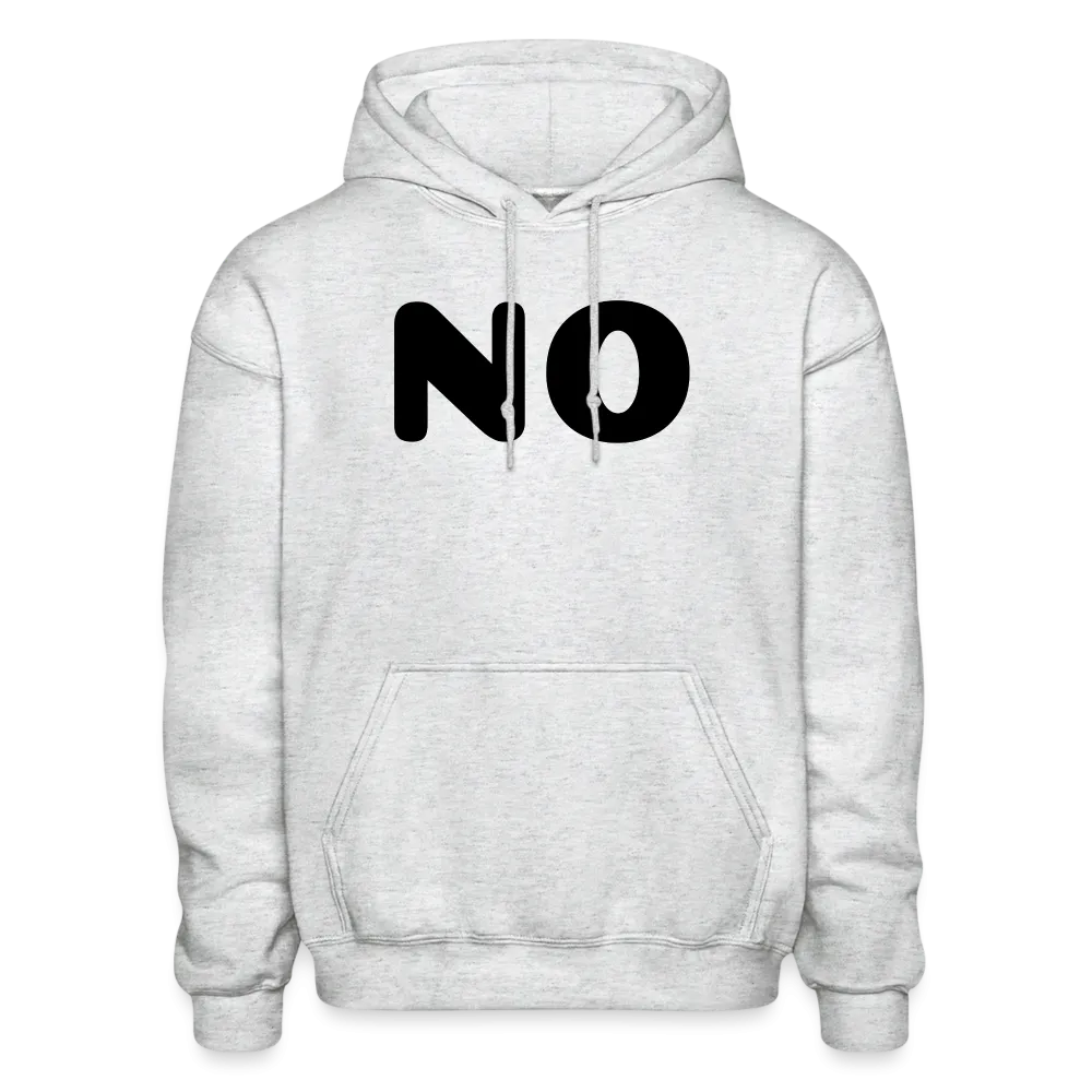 Gildan Heavy Blend Adult Hoodie stating NO