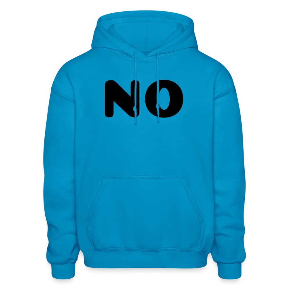 Gildan Heavy Blend Adult Hoodie stating NO