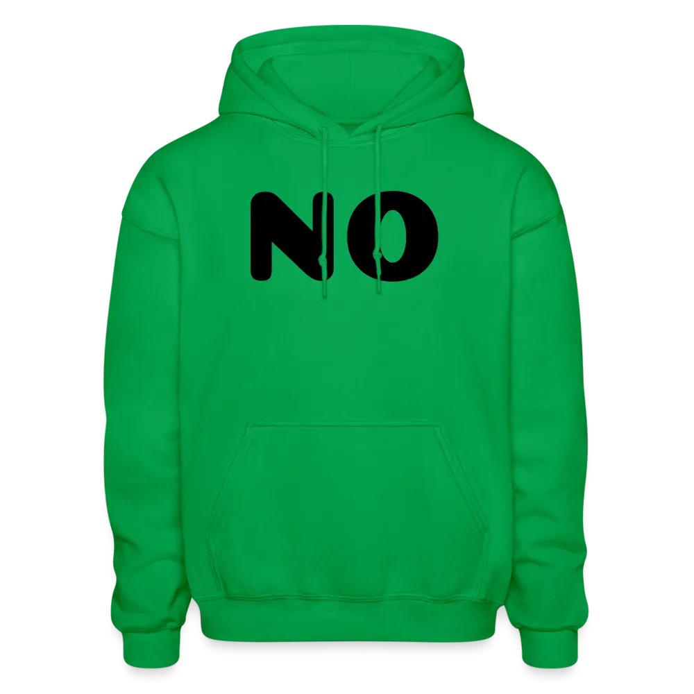 Gildan Heavy Blend Adult Hoodie stating NO