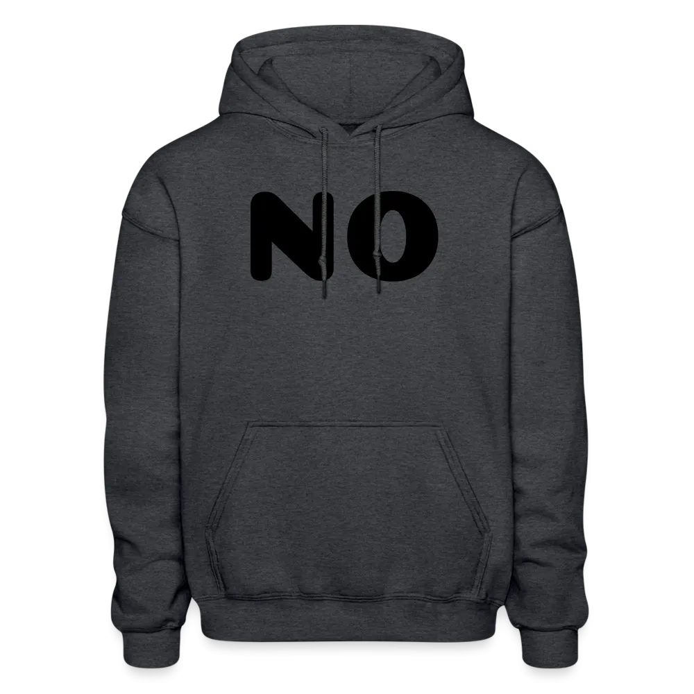 Gildan Heavy Blend Adult Hoodie stating NO