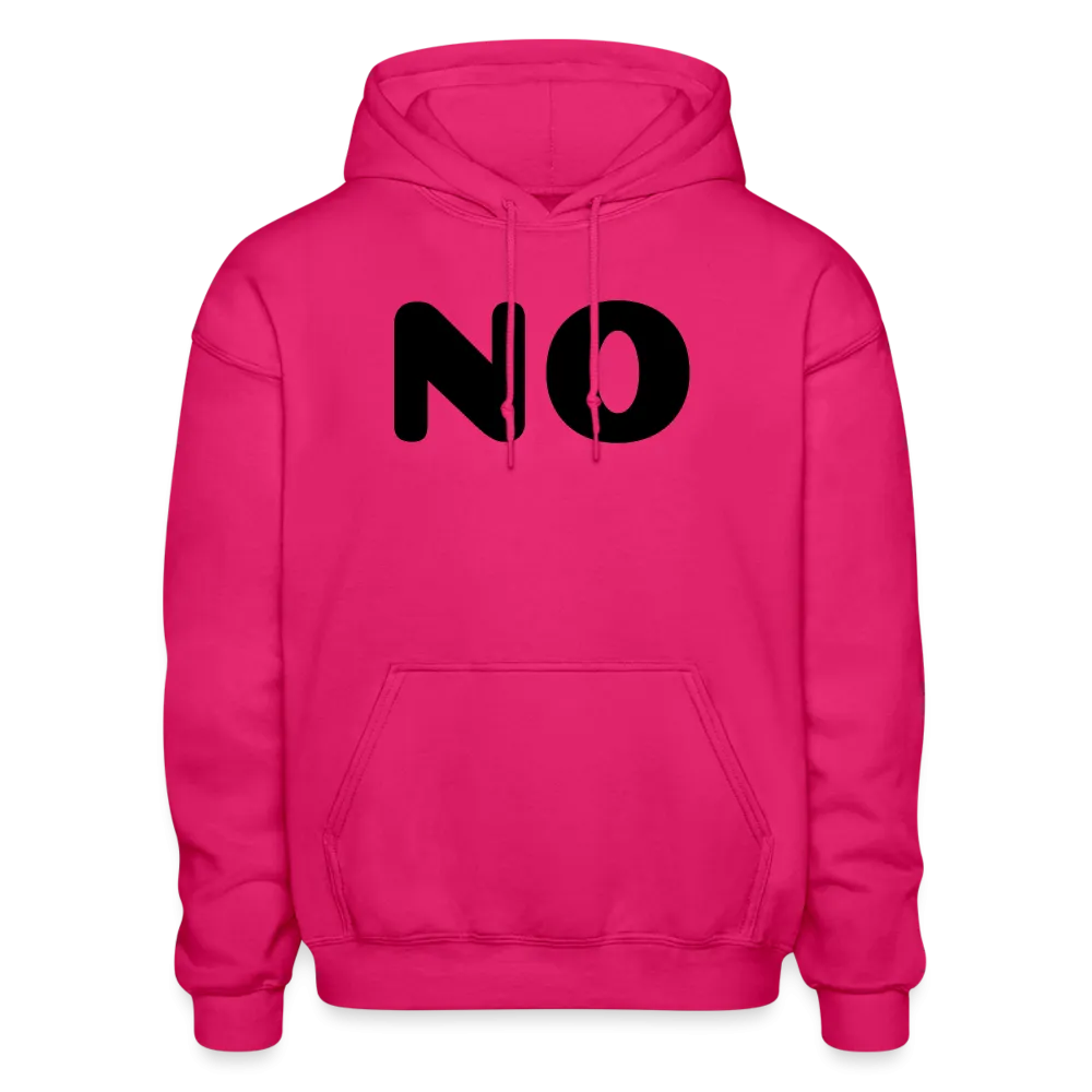 Gildan Heavy Blend Adult Hoodie stating NO