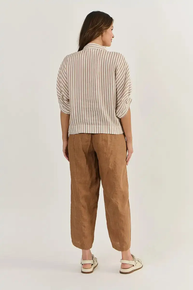 Ginger Slice Linen Top GA471