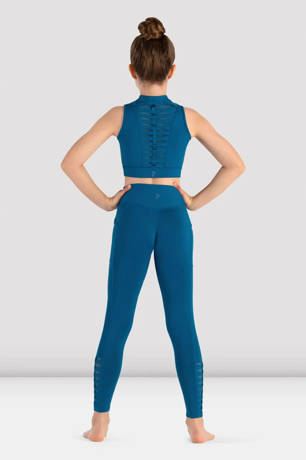 Girls Jacky Zip Front Crop Top