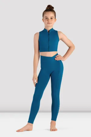 Girls Jacky Zip Front Crop Top