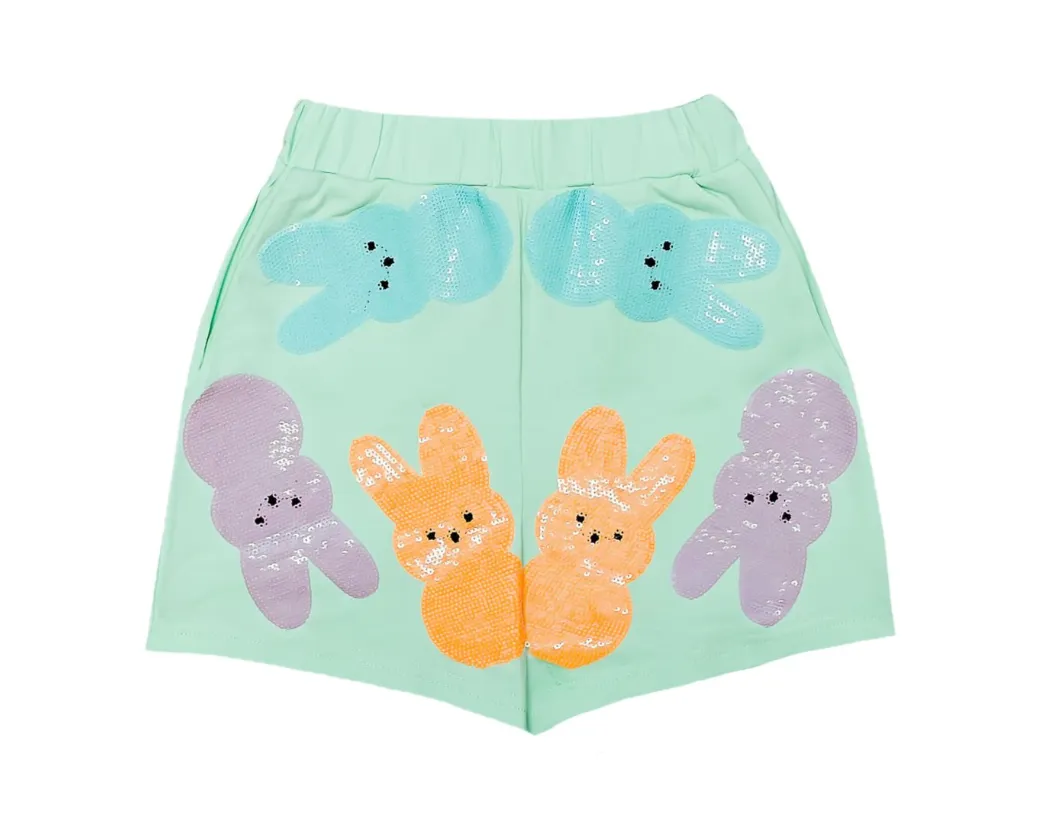 Girls Peeps Sequin Shorts