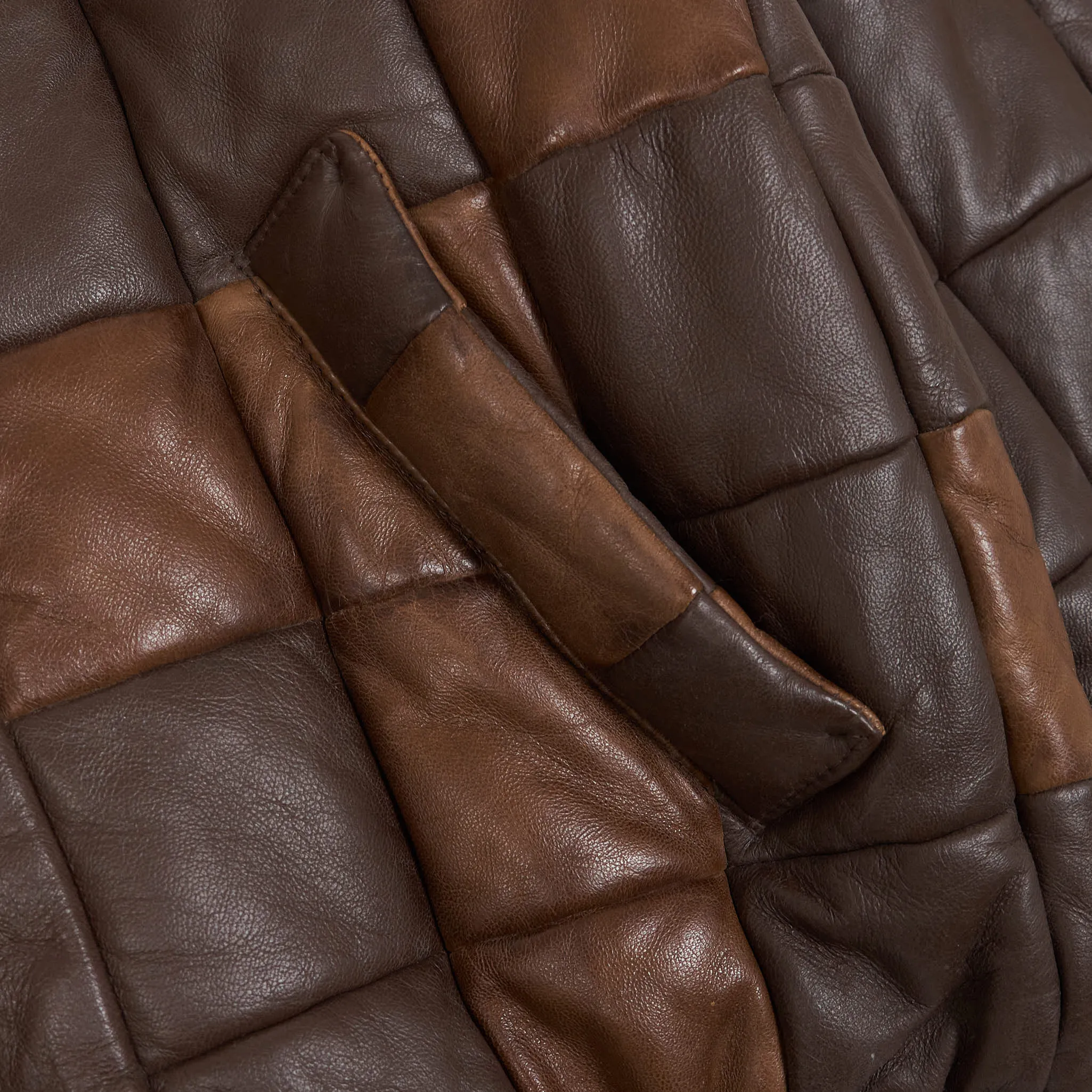 Golden Goose Patchwork Leather Bomber  Jacket