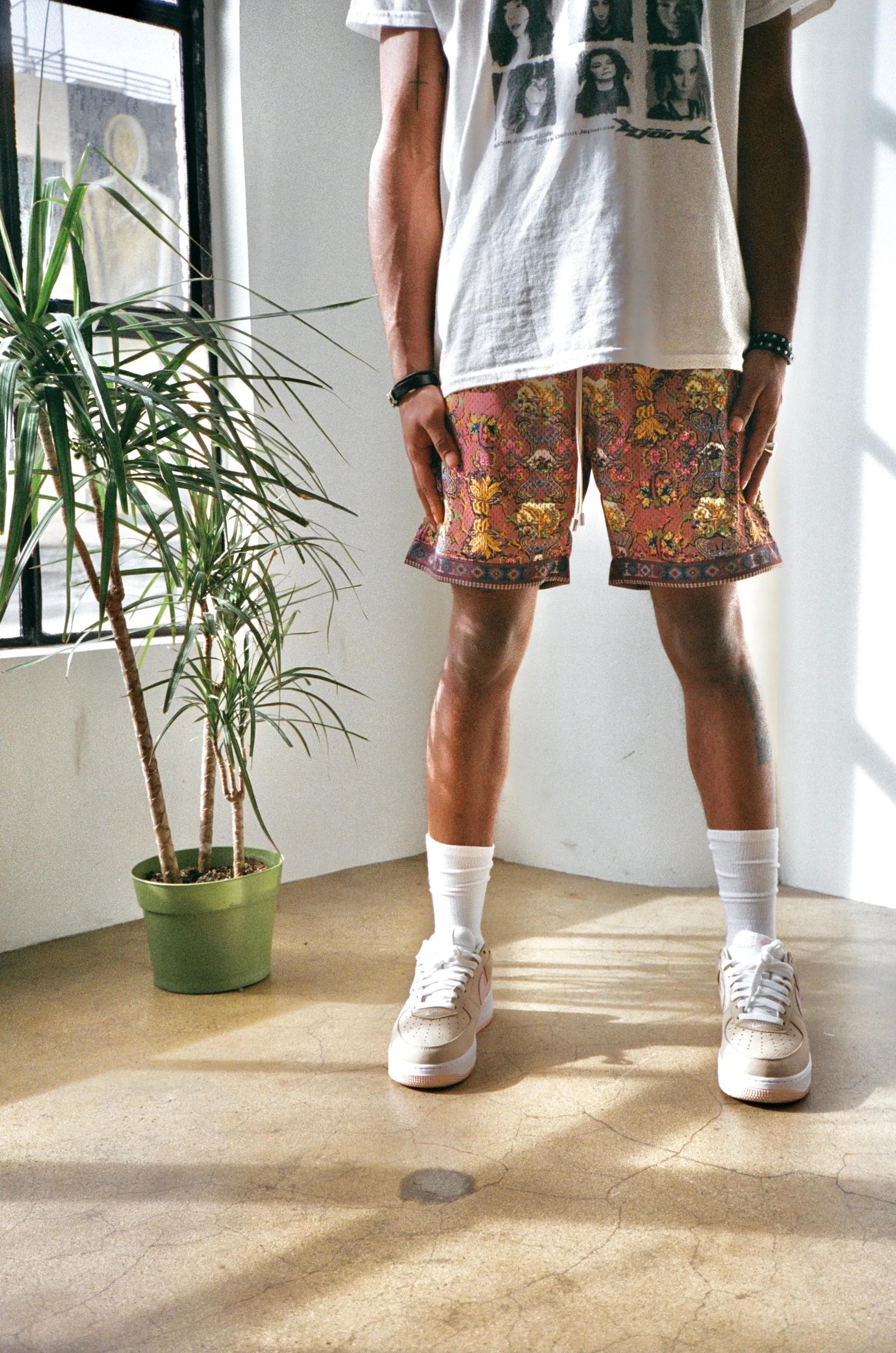 Golestan Mesh Shorts - Rose Brown