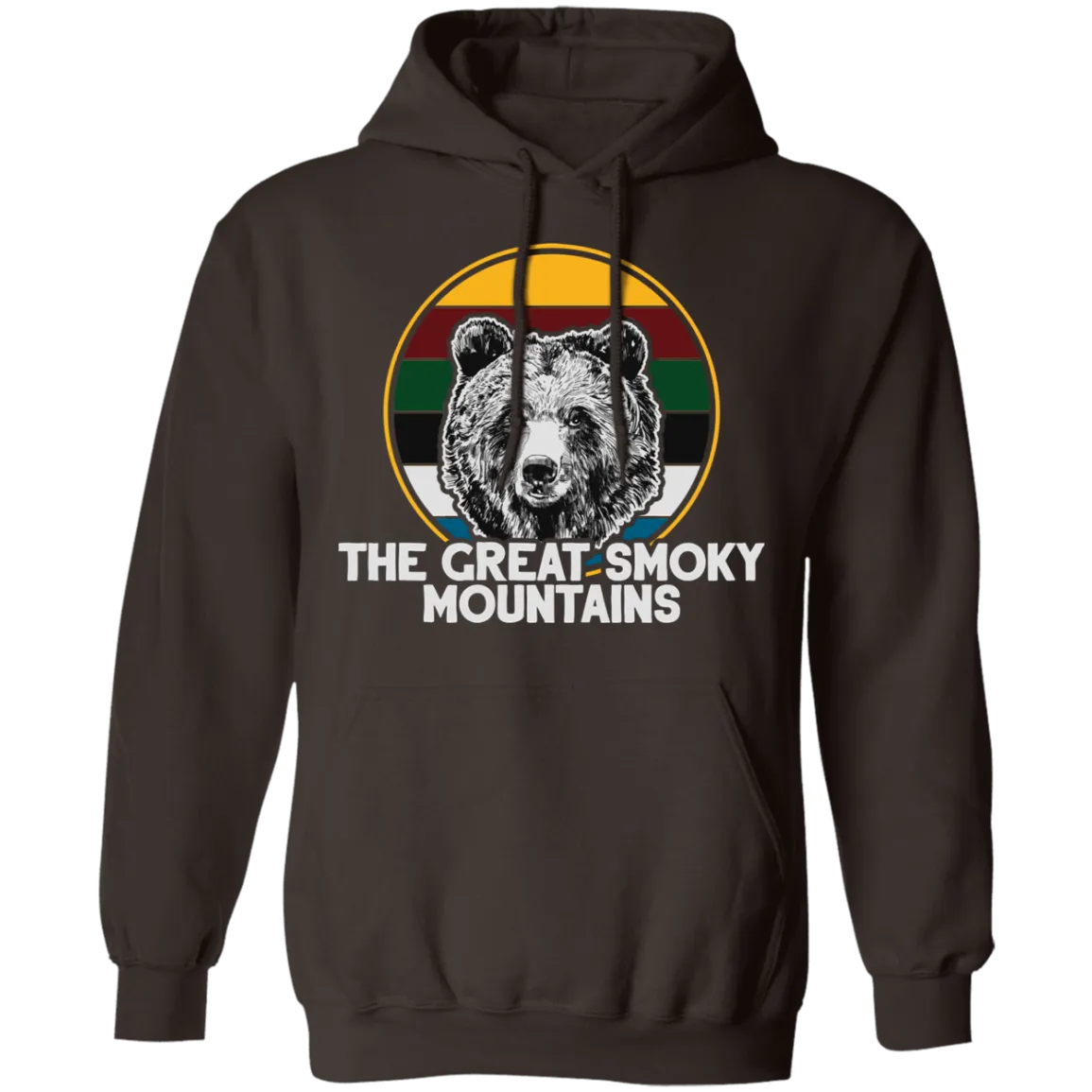 Great Smoky Mountains Bear (White) - Pullover Hoodie