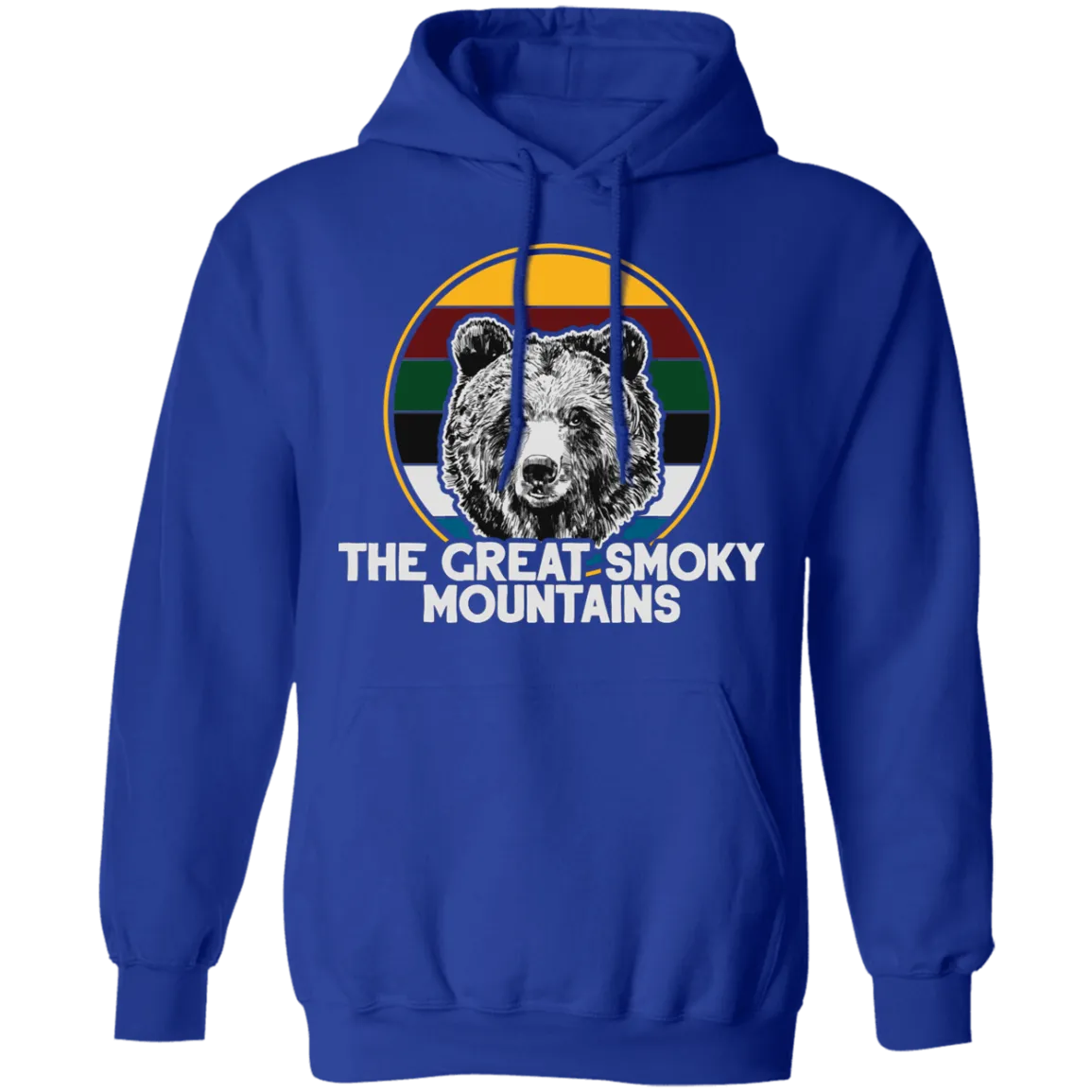 Great Smoky Mountains Bear (White) - Pullover Hoodie