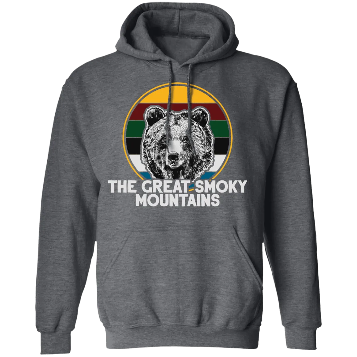 Great Smoky Mountains Bear (White) - Pullover Hoodie