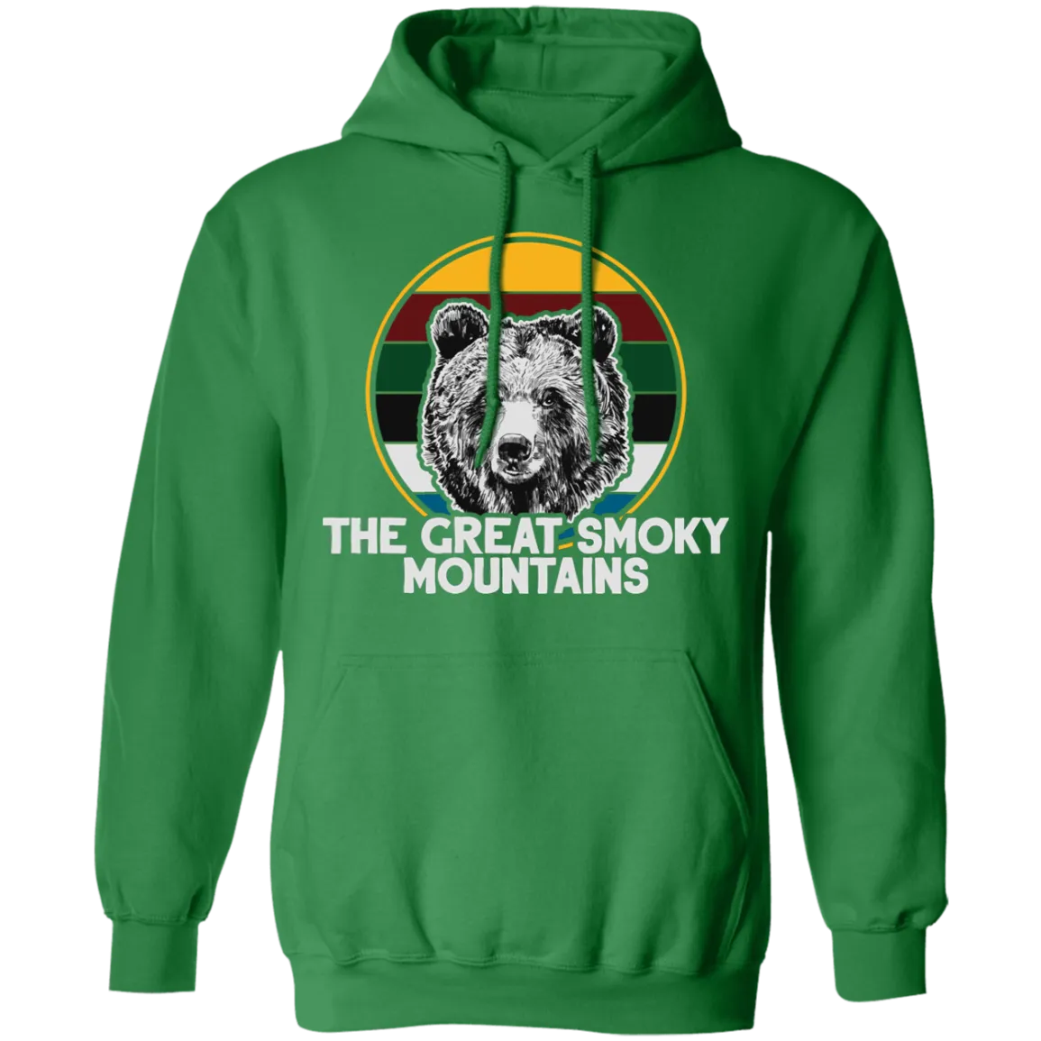 Great Smoky Mountains Bear (White) - Pullover Hoodie