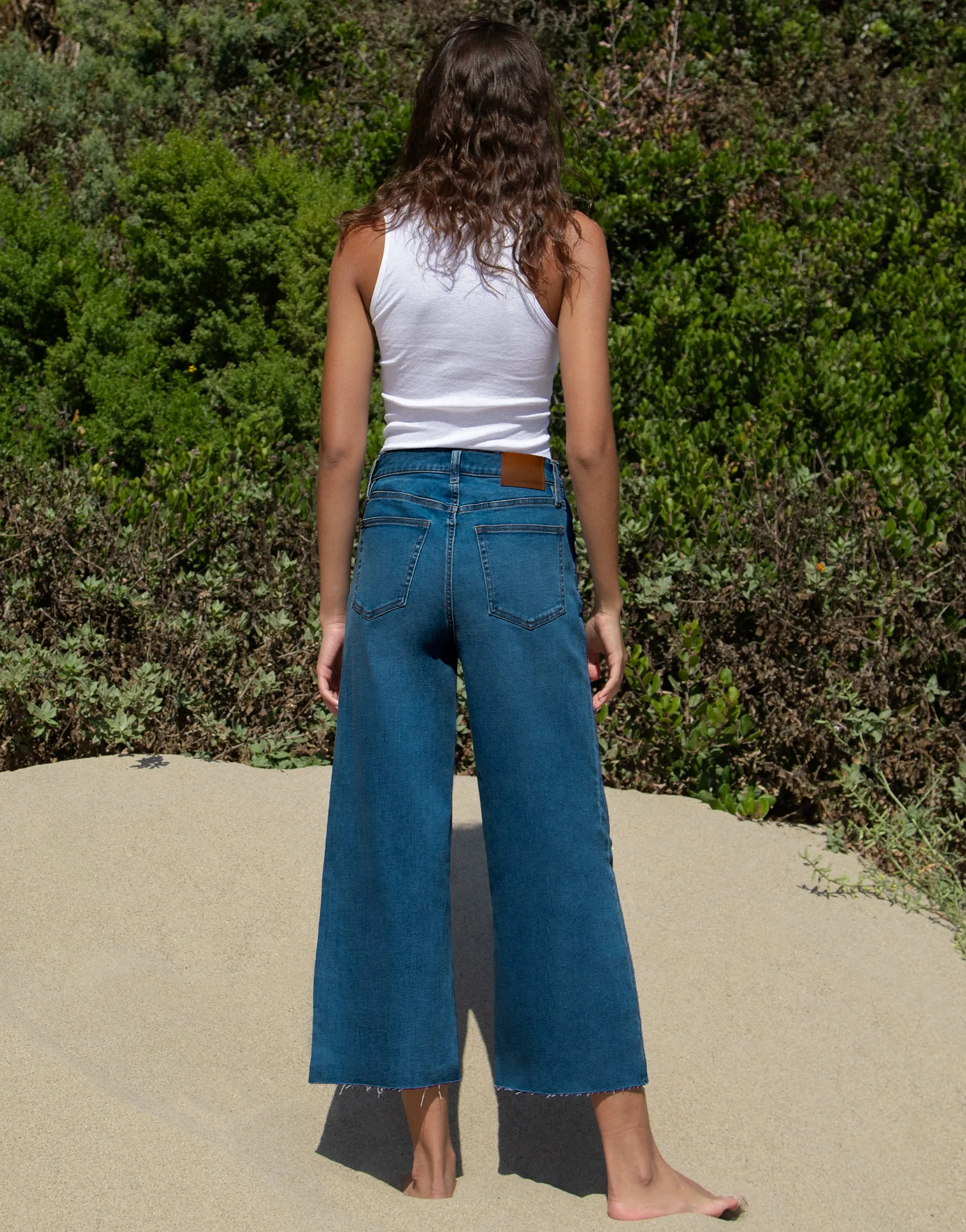 GRETA Mid-Rise Cropped Wide Leg in Franklin