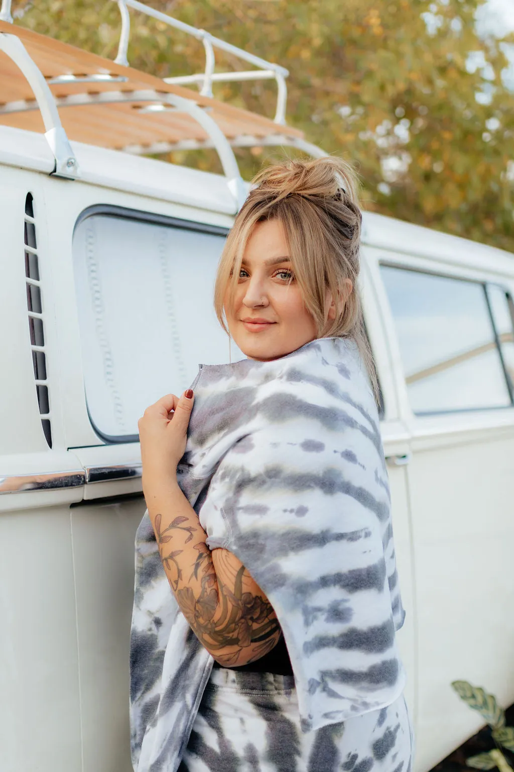 Grey Tie Dye Slouchy