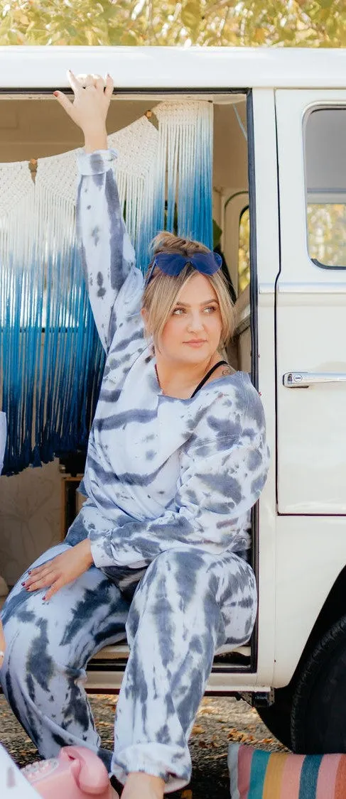 Grey Tie Dye Slouchy
