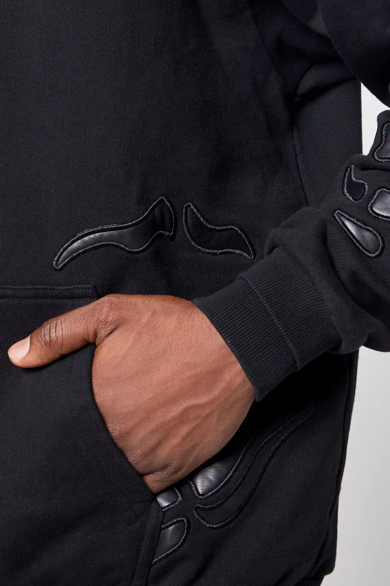 GUAPI All Black Hell Dragger Hoodie (Black)
