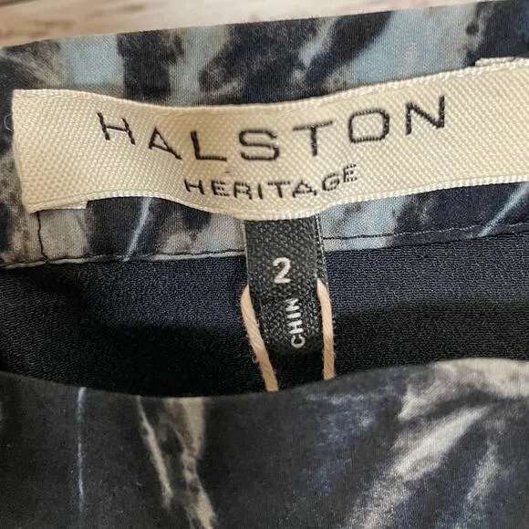 Halston Heritage Vulcan Feathers Tiered Hem Skirt, NWT, Size 2, MSRP $275