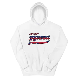 Hawaii Sovereignty - Flag with Black Border *ADULT HOODIE*