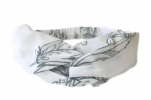 Headband - Feather White