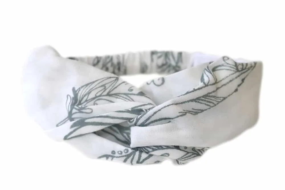 Headband - Feather White