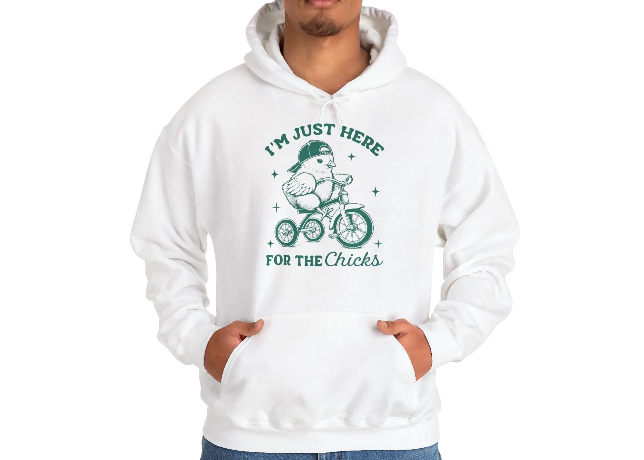 Here For The Chicks Easter Hoodie