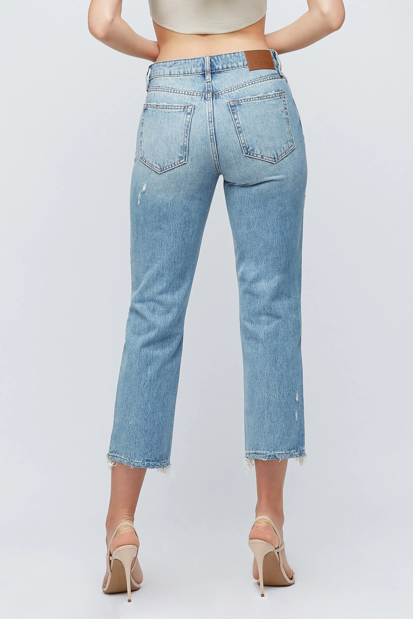 HIDDEN Tracey High Rise Cropped Straight