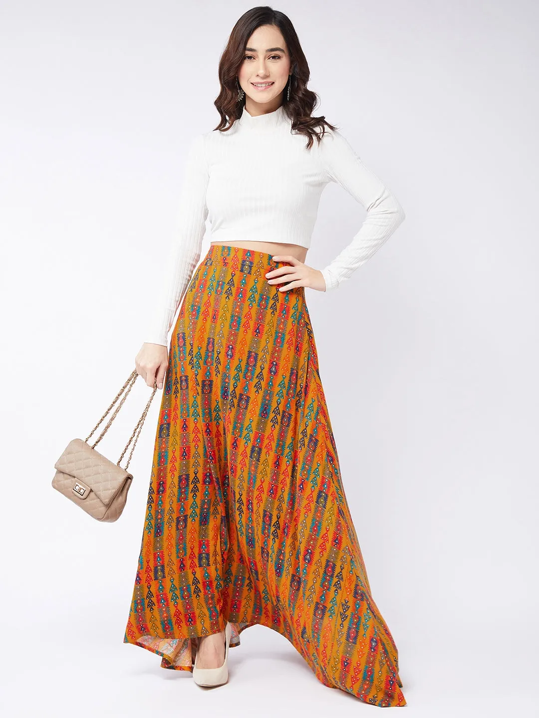 Honey Yellow Long Skirt