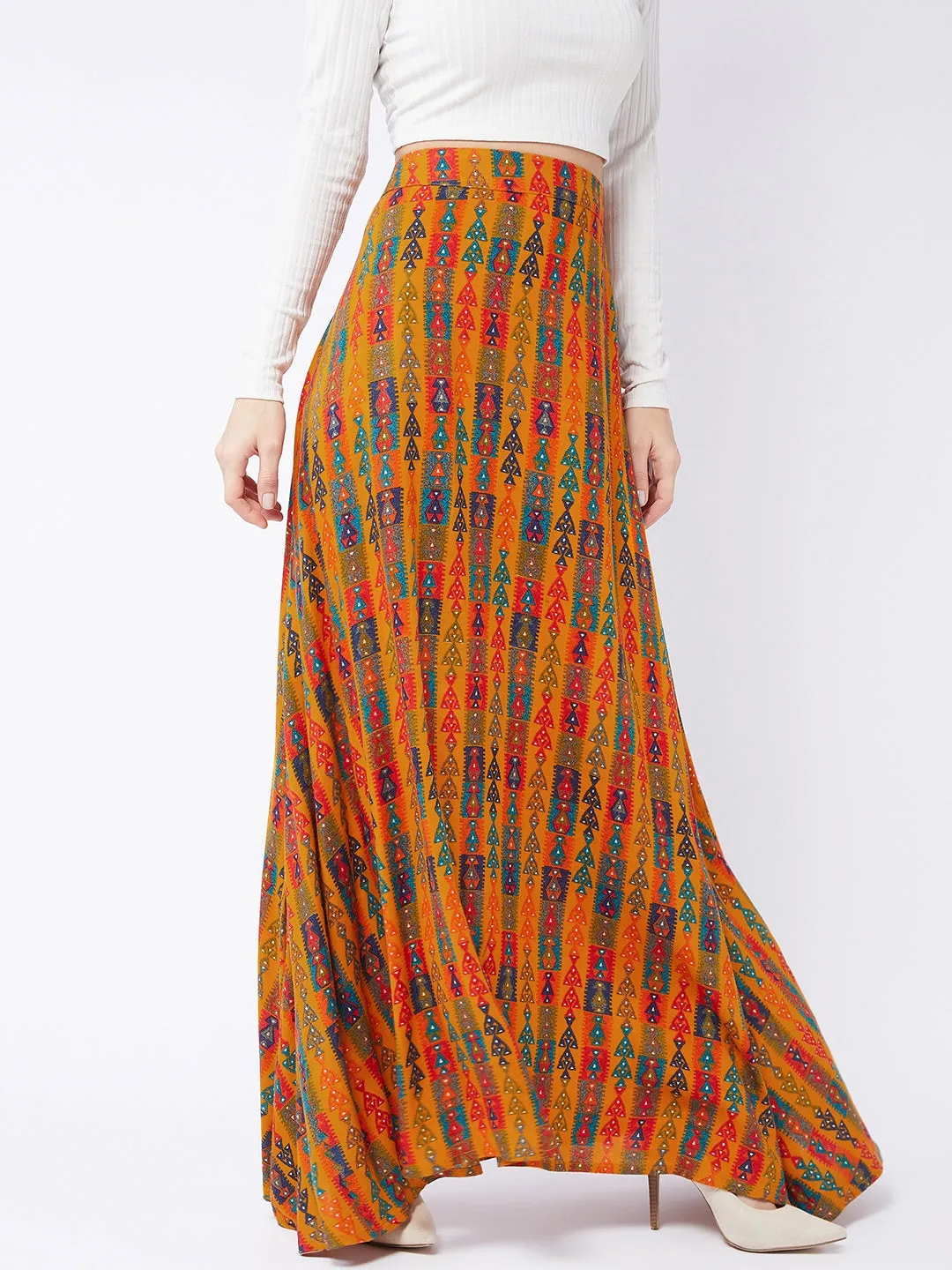 Honey Yellow Long Skirt