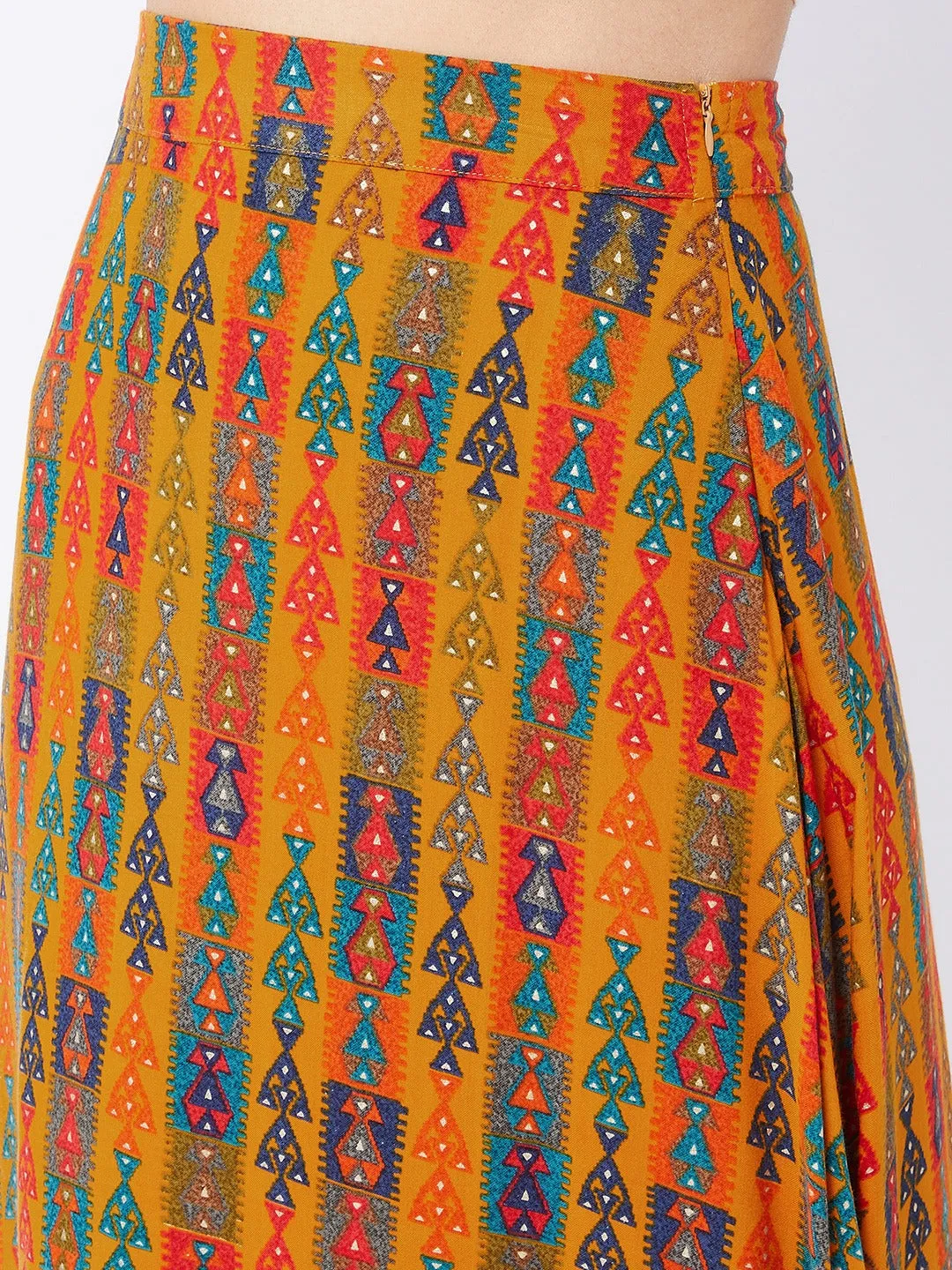 Honey Yellow Long Skirt