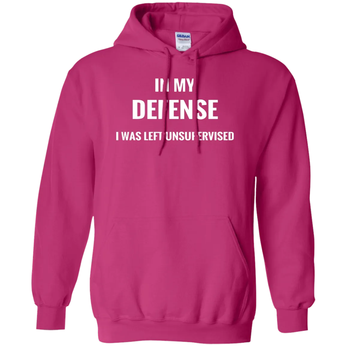 Hoodie-In My Defense_Left Unsupervised-Black