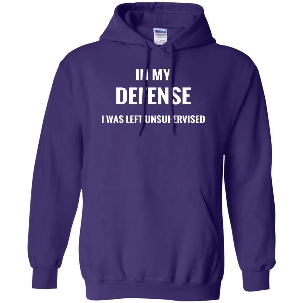 Hoodie-In My Defense_Left Unsupervised-Black