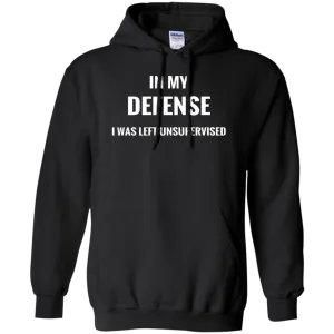 Hoodie-In My Defense_Left Unsupervised-Black
