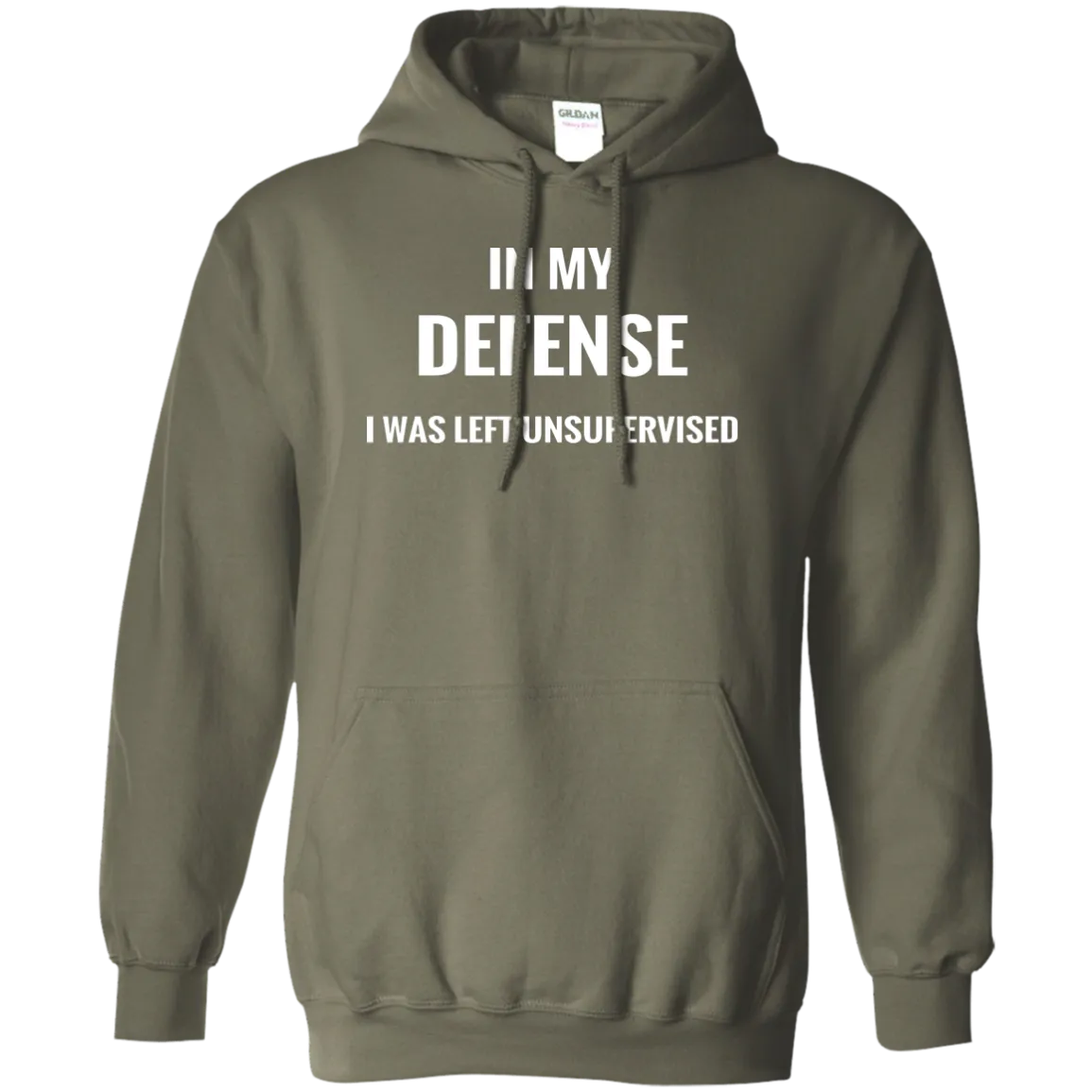 Hoodie-In My Defense_Left Unsupervised-Black