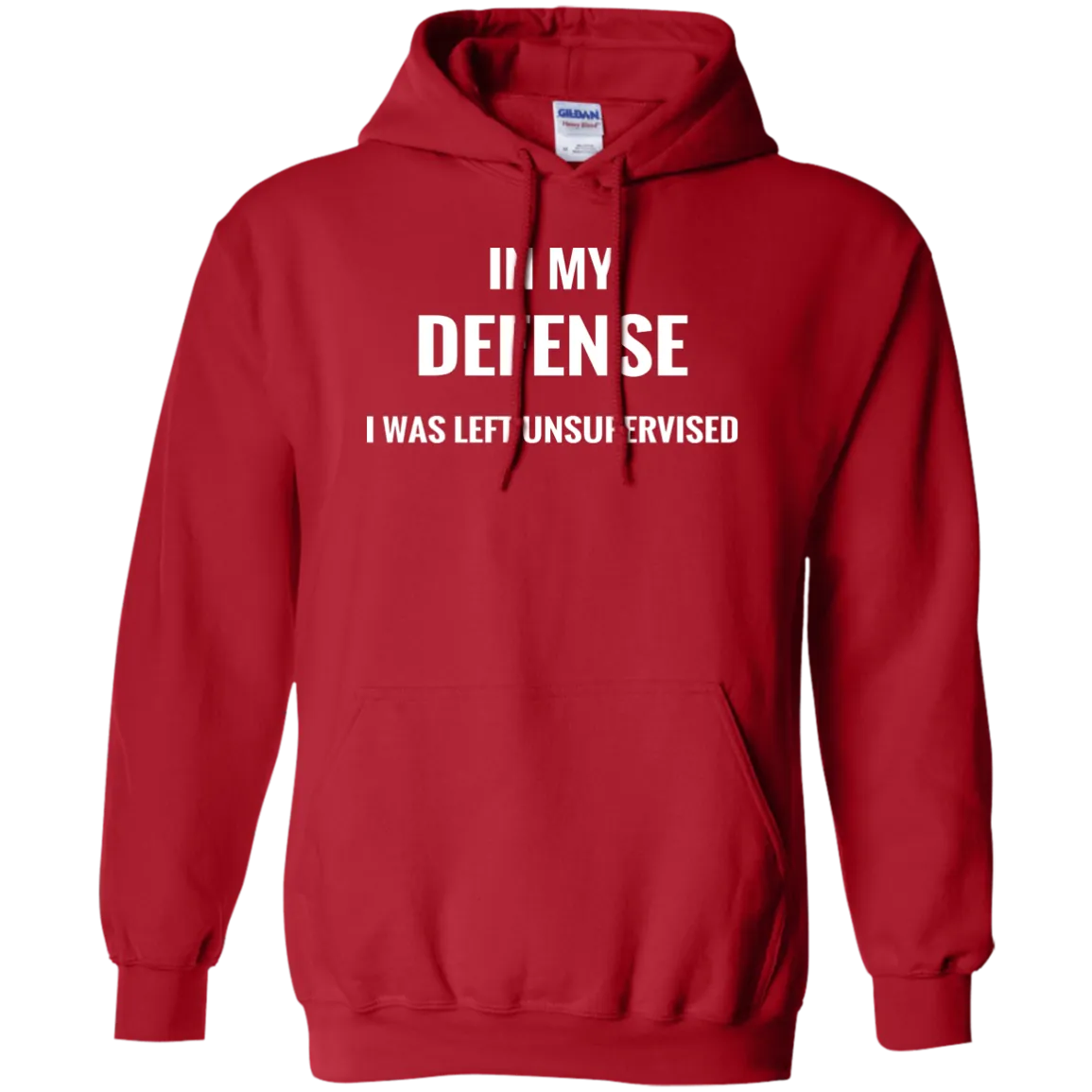Hoodie-In My Defense_Left Unsupervised-Black