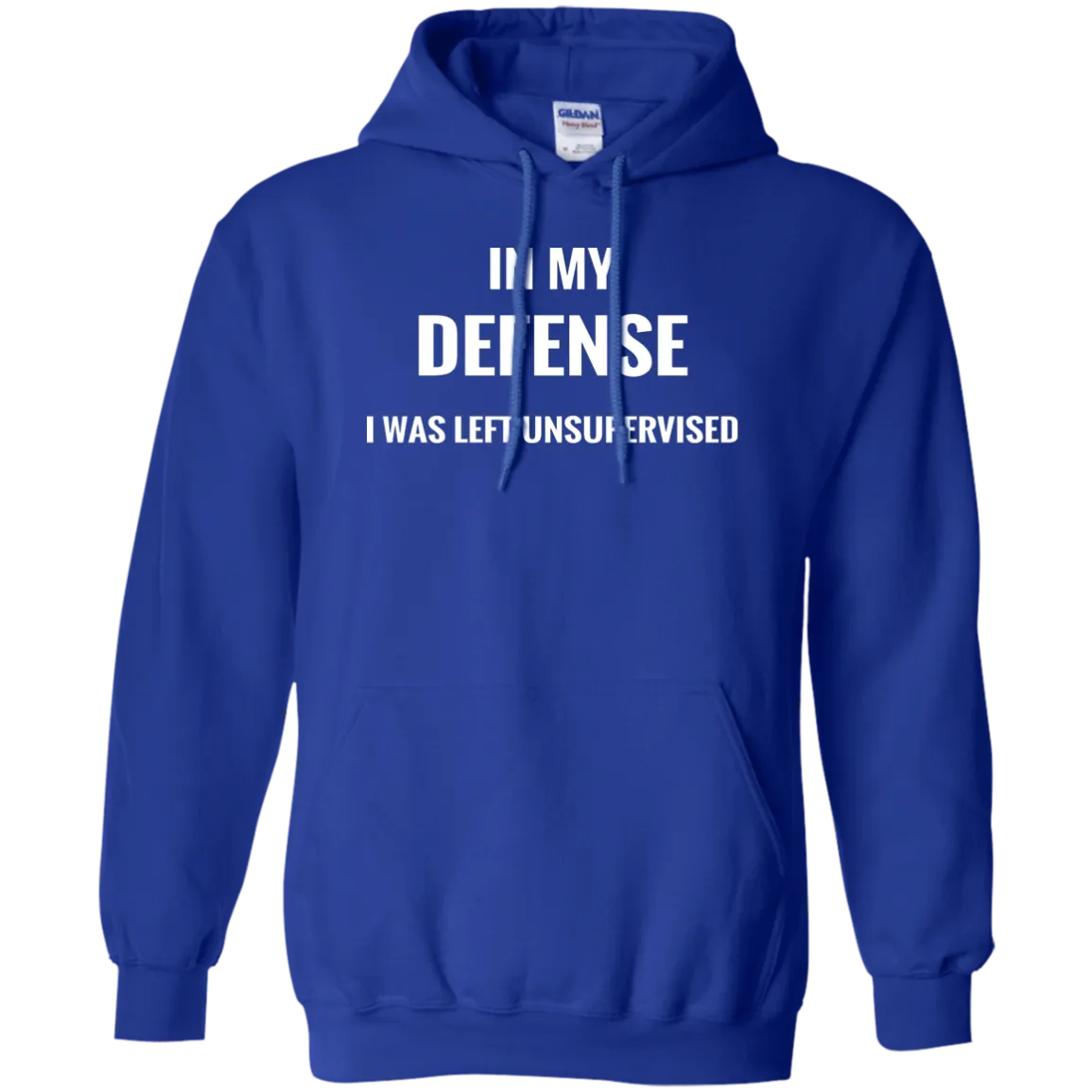 Hoodie-In My Defense_Left Unsupervised-Black