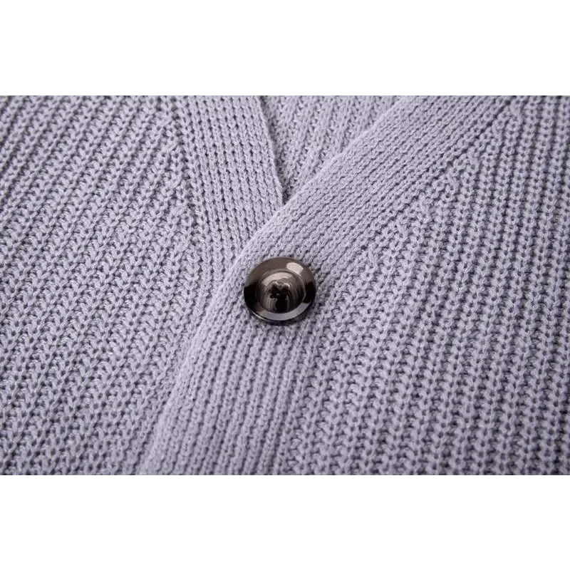 Hot Look Stylish Women's Knitted Cardigans Sweater Fashionable Autumn Long Sleeve Loose Coat Casual Button Thick V Neck Solid Female Tops
