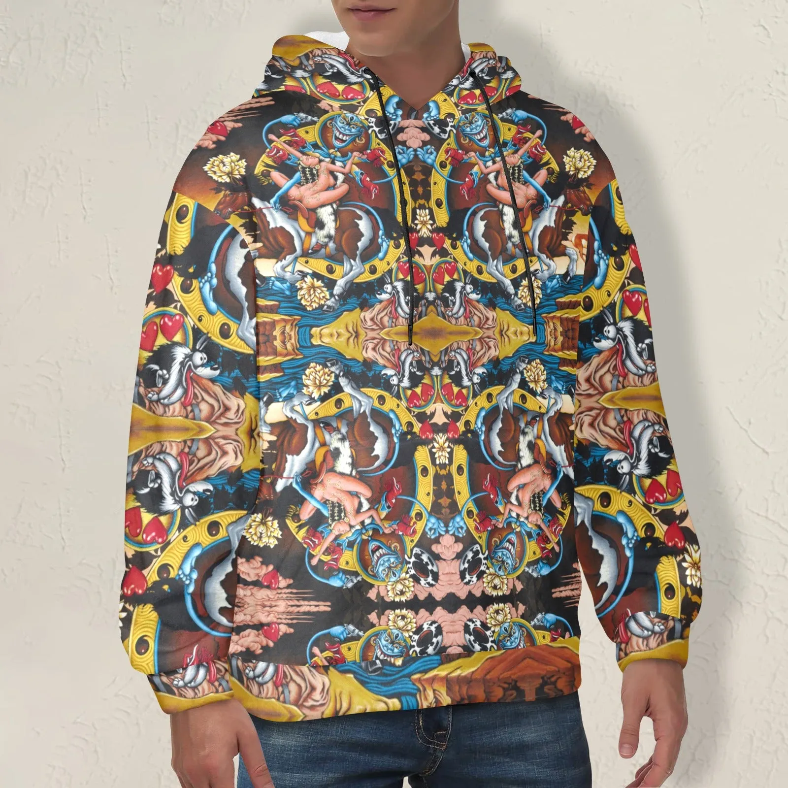 If You See The Buddha... Men's Flannel Hoodie