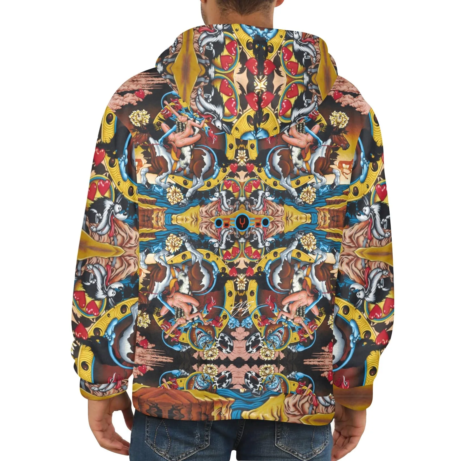 If You See The Buddha... Men's Flannel Hoodie