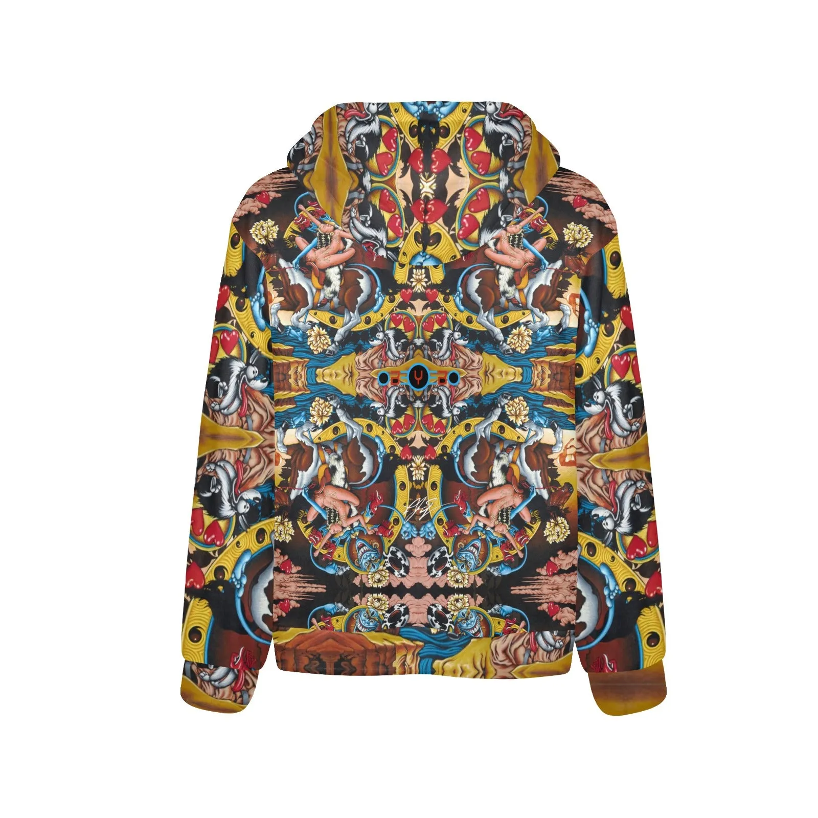 If You See The Buddha... Men's Flannel Hoodie