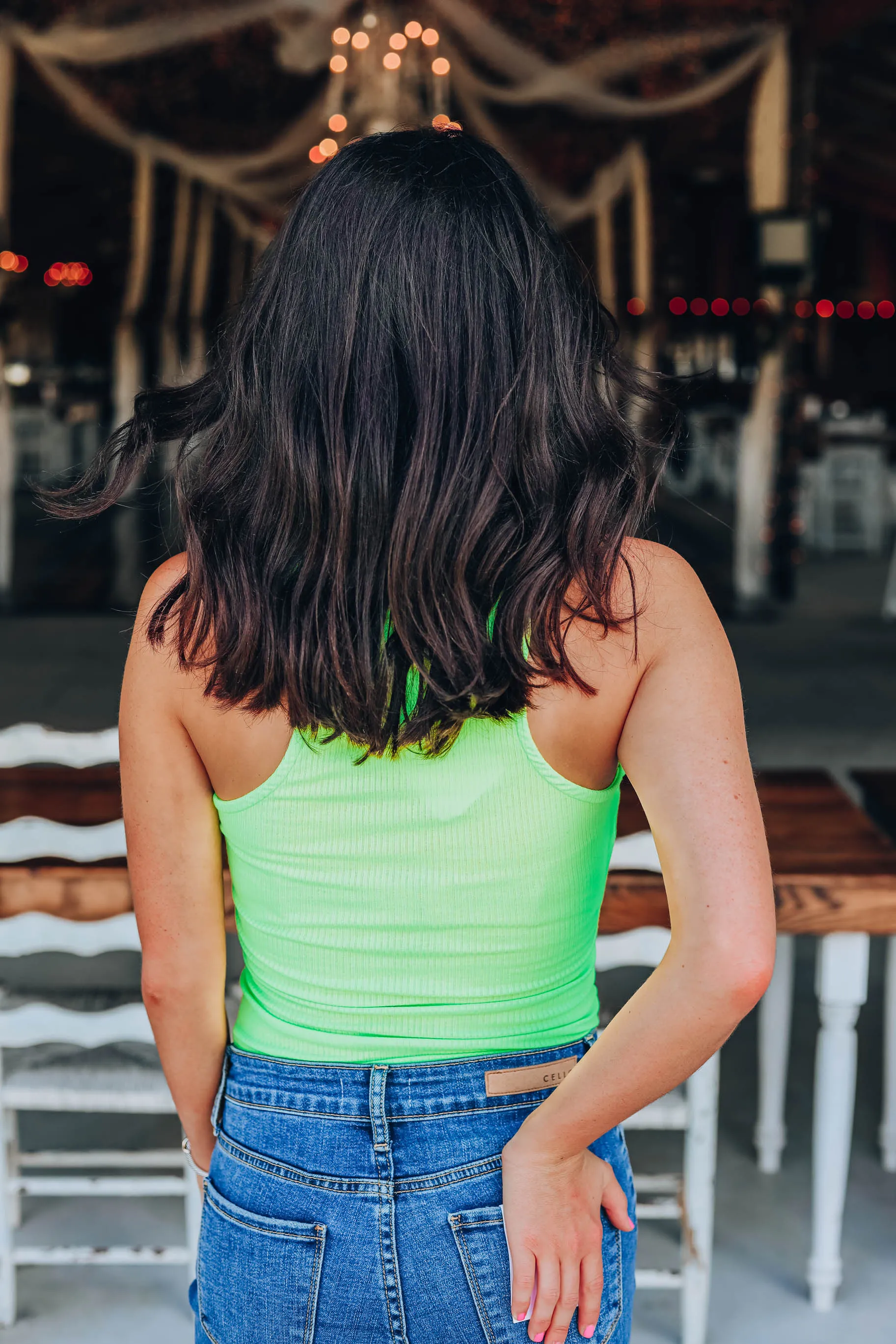 In Full Swing Bodysuit - Neon Green