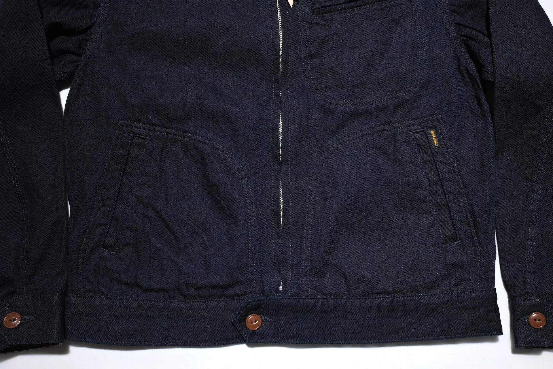 Iron Heart 12oz Kersey Work Jacket (Indigo X Black)
