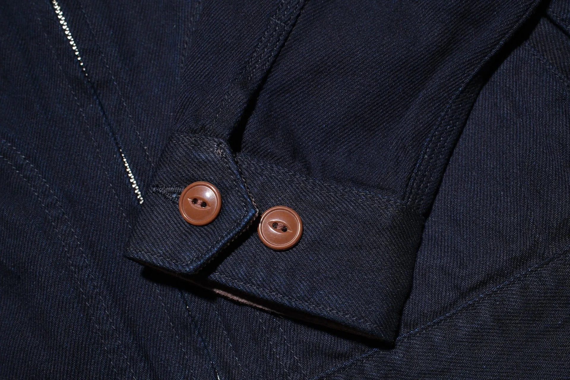 Iron Heart 12oz Kersey Work Jacket (Indigo X Black)