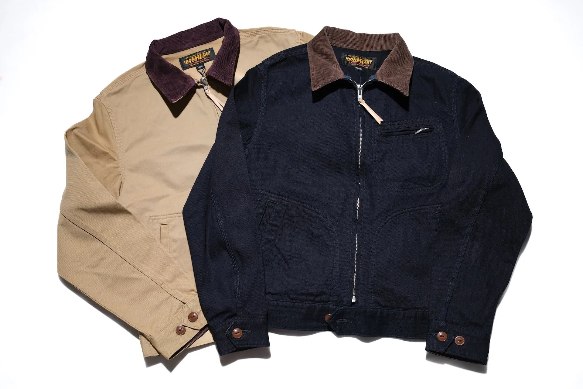 Iron Heart 12oz Kersey Work Jacket (Indigo X Black)
