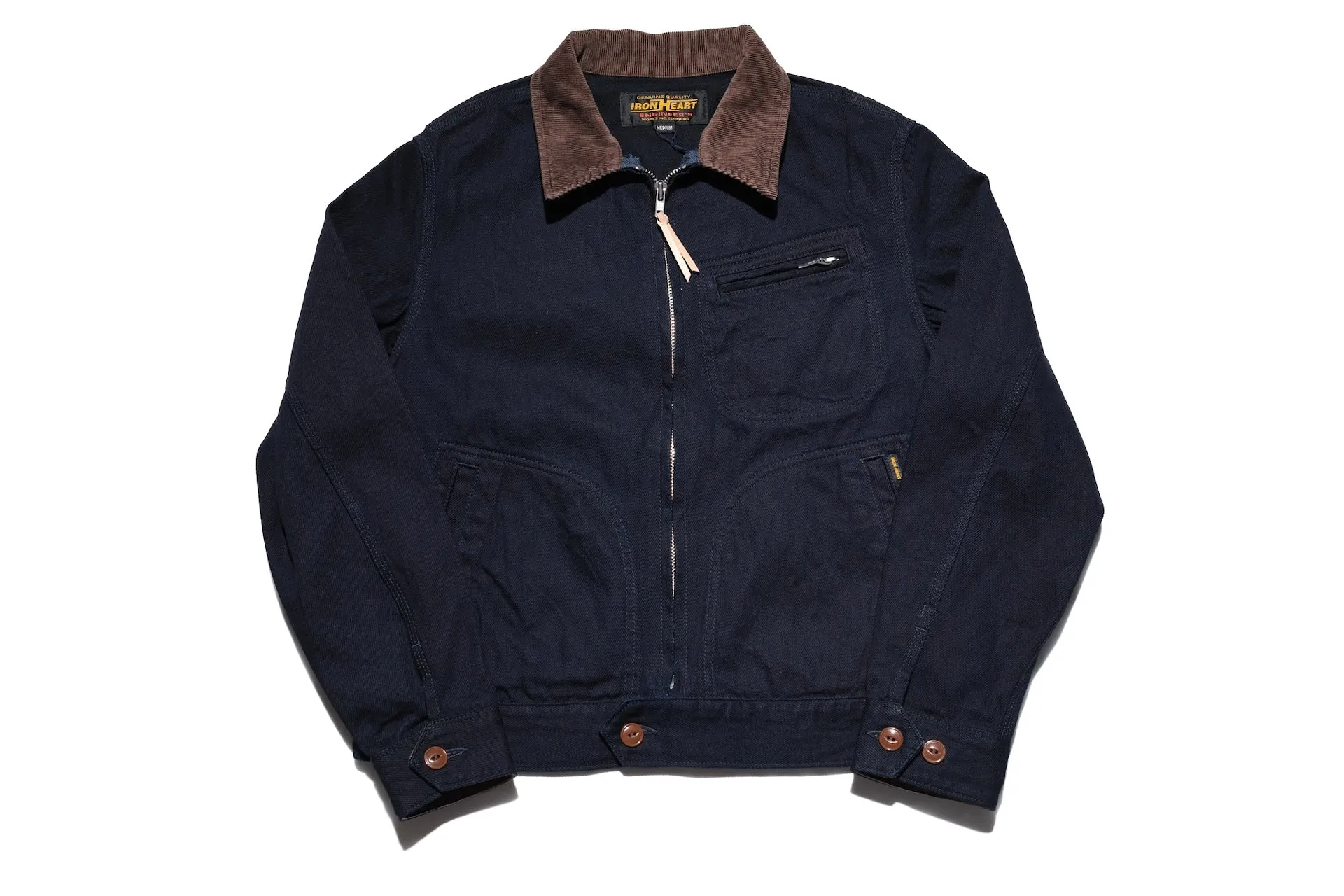Iron Heart 12oz Kersey Work Jacket (Indigo X Black)