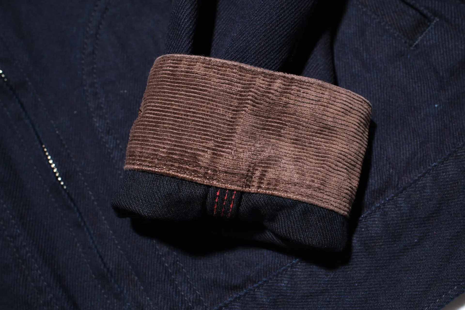 Iron Heart 12oz Kersey Work Jacket (Indigo X Black)