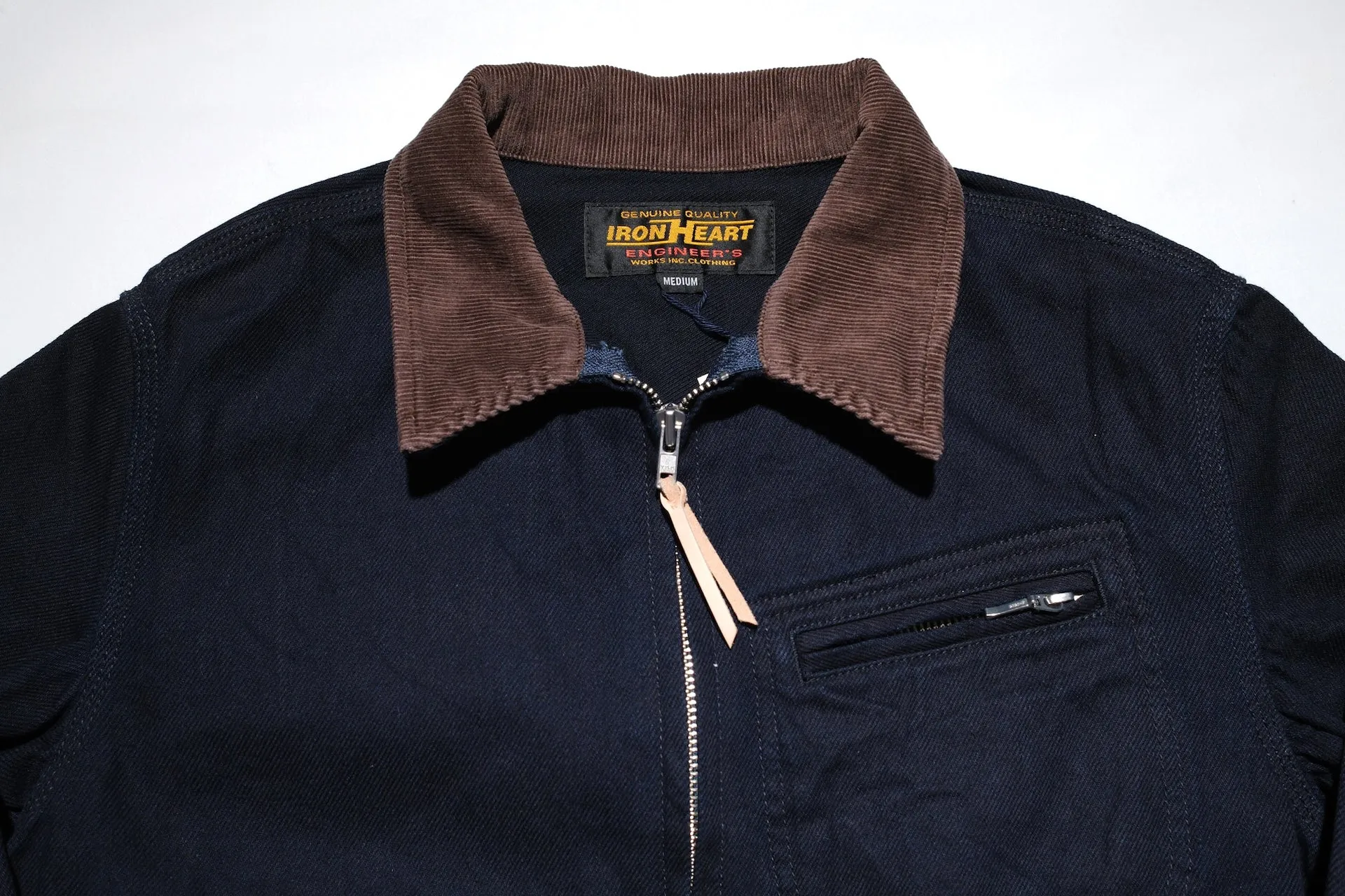 Iron Heart 12oz Kersey Work Jacket (Indigo X Black)
