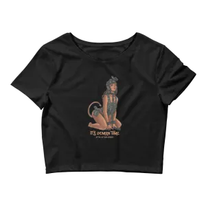 It's Demon Time Ladies  Crop Tee
