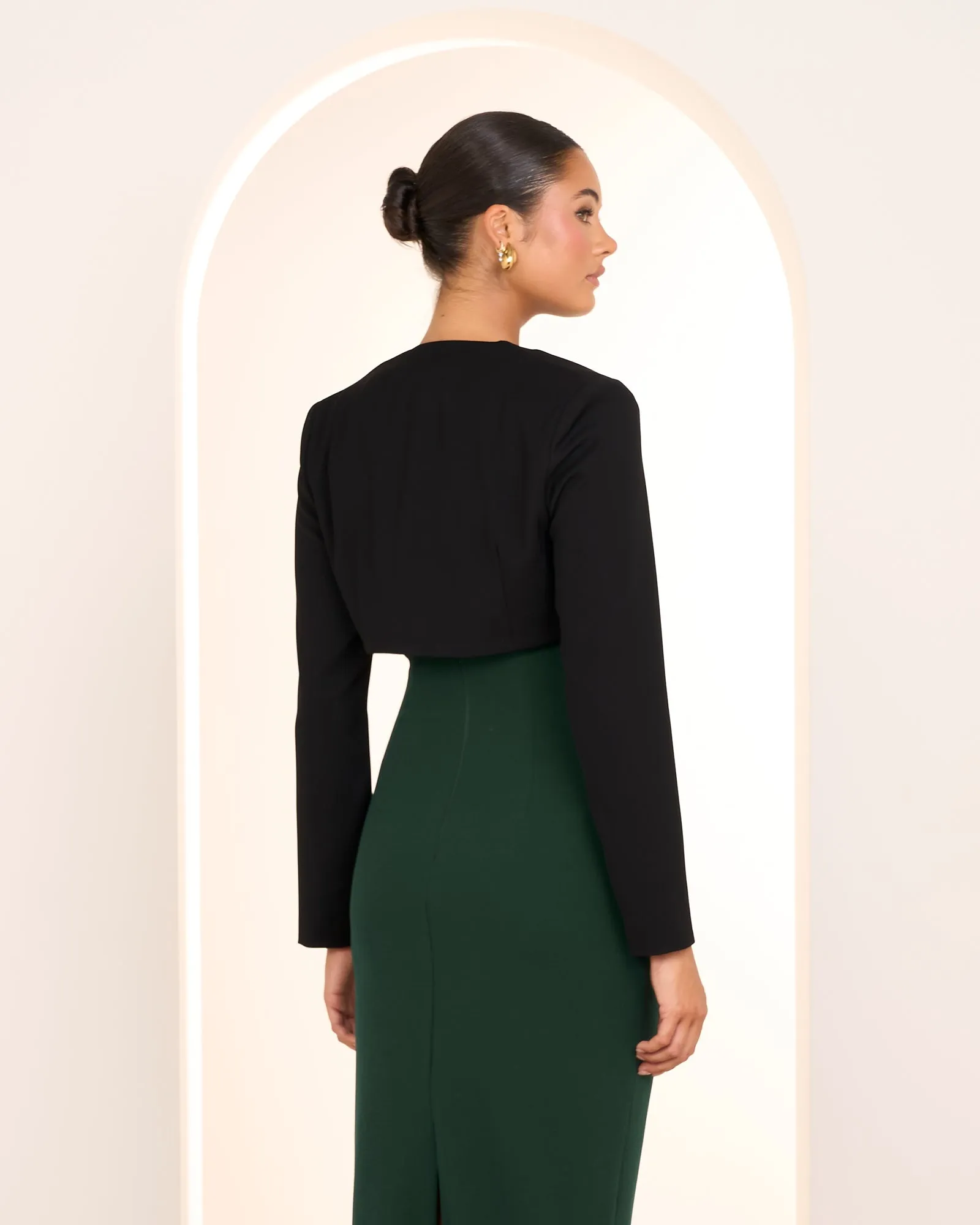 Jacey Cropped Curve Bolero